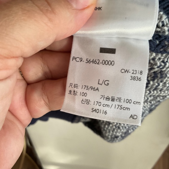 Levi's Blue Crewneck Sweater with Nordic Pattern - Picture 9 of 10